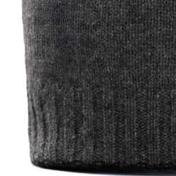 BERRETTO BICOLORE GRIGIO E NERO In cashmere