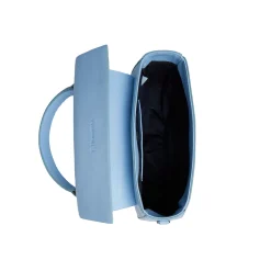 BORSA CLEO AZZURRA In pelle liscia