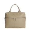 BORSA DA VIAGGIO BEIGE In pelle martellata