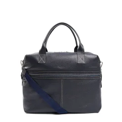 BORSA DA VIAGGIOBLU SCURO In pelle martellata