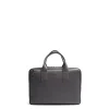 BORSA PORTA PC GRIGIA In pelle martellata