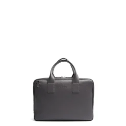 BORSA PORTA PC GRIGIA In pelle martellata