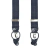 BRETELLE EM BLU Micro pois bianco