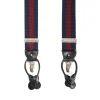BRETELLE EM BLU SCURO E BORDEAUX Rigata