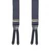 BRETELLE EM BLU SCURO In raso di seta 3,5 cm