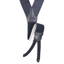 BRETELLE EM BLU SCURO In raso di seta 3,5 cm