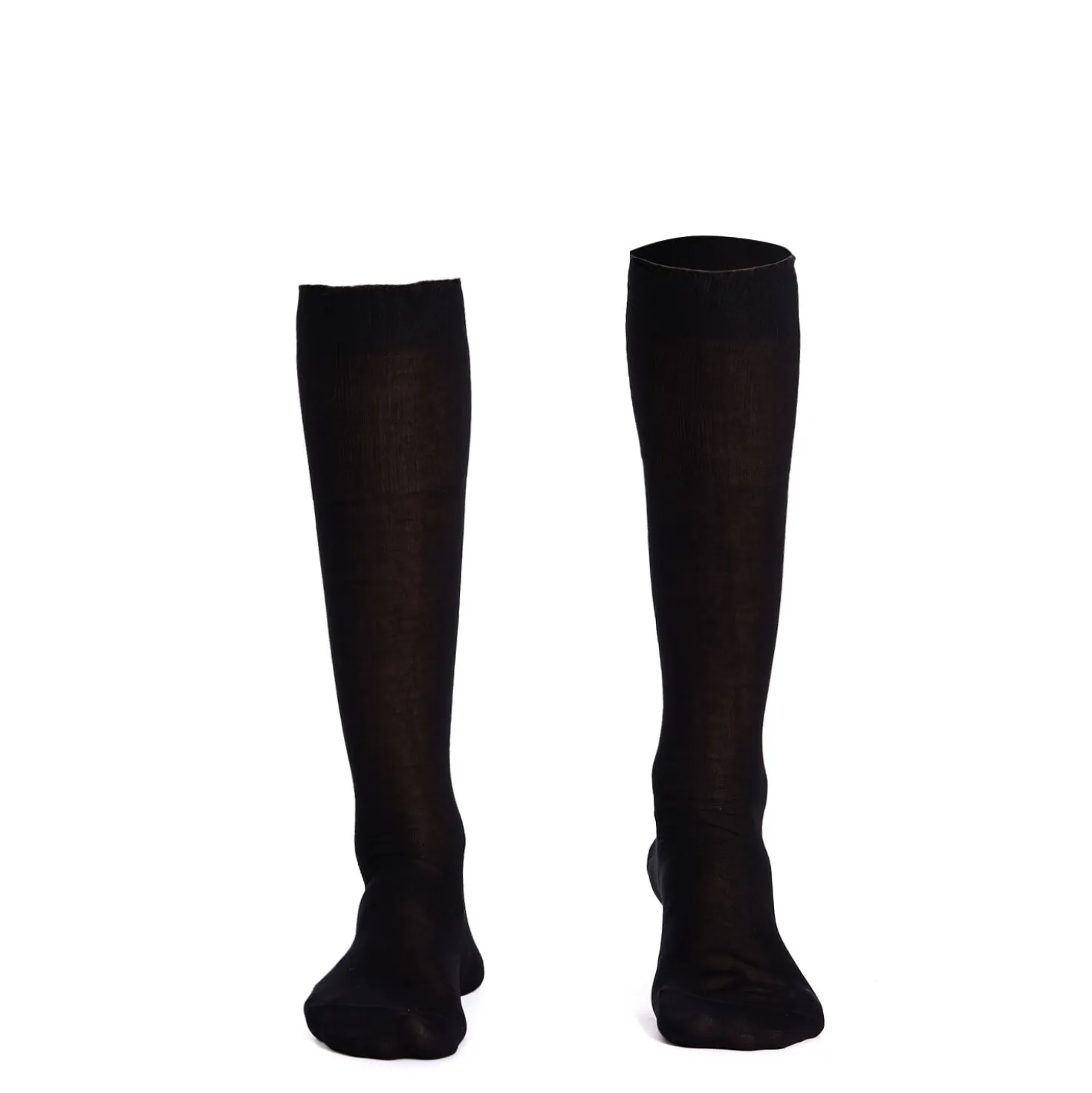 CALZINO LUNGO NERO In chiffon