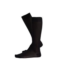 CALZINO LUNGO NERO In filo di scozia