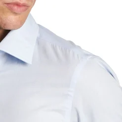 CAMICIA CLASSICA AZZURRA REGULAR In cotone popeline