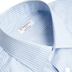 CAMICIA CLASSICA DOPPIA RIGA SLIM In cotone popeline