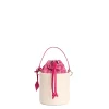 CESTINO IN SETA E CANVAS FUCSIA Archivio inspiration 1982