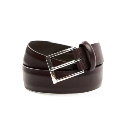 CINTURA CLASSICA COLOR TESTA MORO In pelle 30 mm