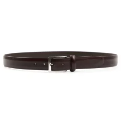 CINTURA CLASSICA COLOR TESTA MORO In pelle 30 mm