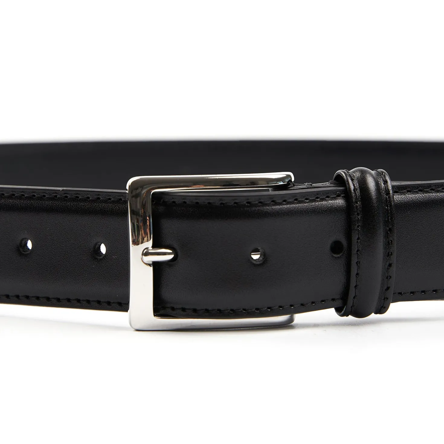 CINTURA CLASSICA NERA In pelle 35 mm