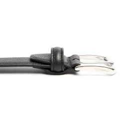 CINTURA CLASSICA NERA In pelle martellata