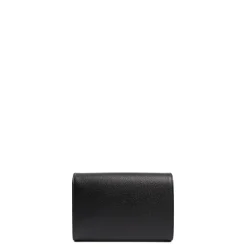 CLUTCH BAG NERA In pelle bottolata
