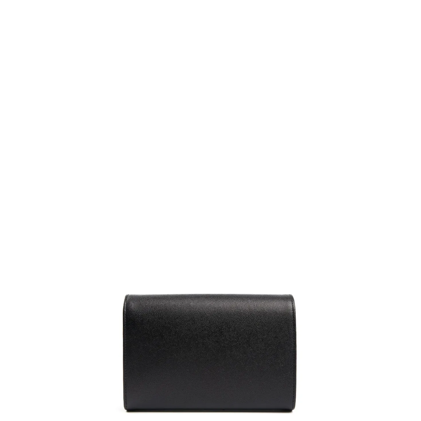 CLUTCH BAG NERA In pelle bottolata
