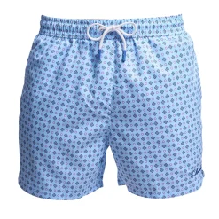 COSTUME DA BAGNO AZZURRO Microfantasia fiore