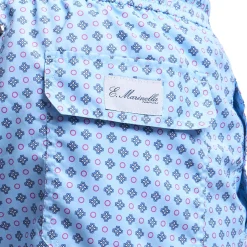 COSTUME DA BAGNO AZZURRO Microfantasia fiore