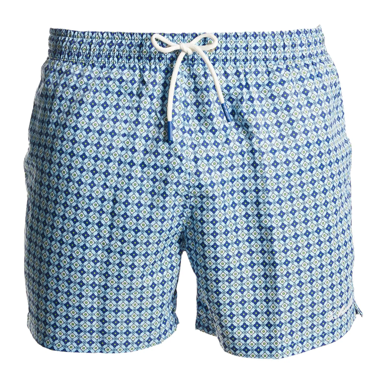 COSTUME DA BAGNO AZZURRO Macrofantasia fiore