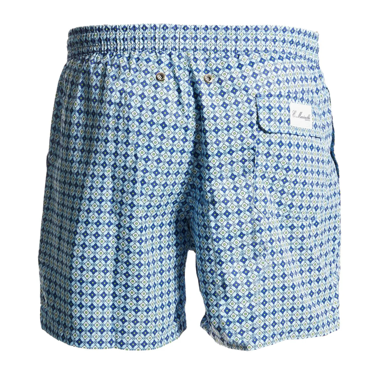 COSTUME DA BAGNO AZZURRO Macrofantasia fiore