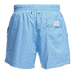 COSTUME DA BAGNO AZZURRO Microfantasia fiore
