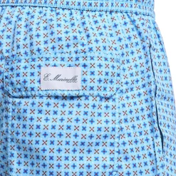 COSTUME DA BAGNO AZZURRO Microfantasia fiore