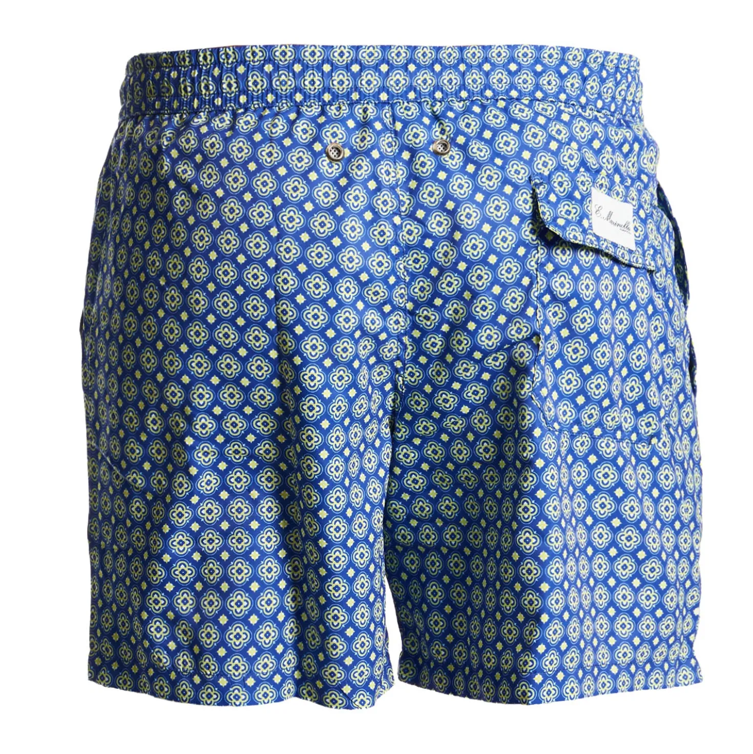 COSTUME DA BAGNO BLU Macrofantasia fiore