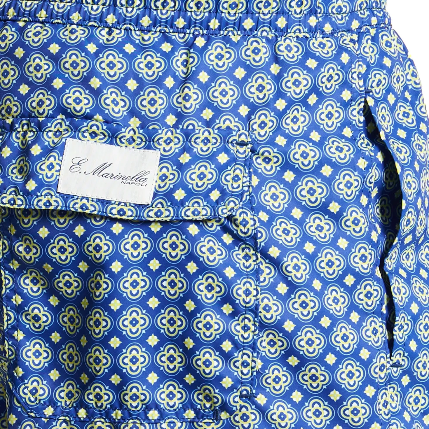 COSTUME DA BAGNO BLU Macrofantasia fiore
