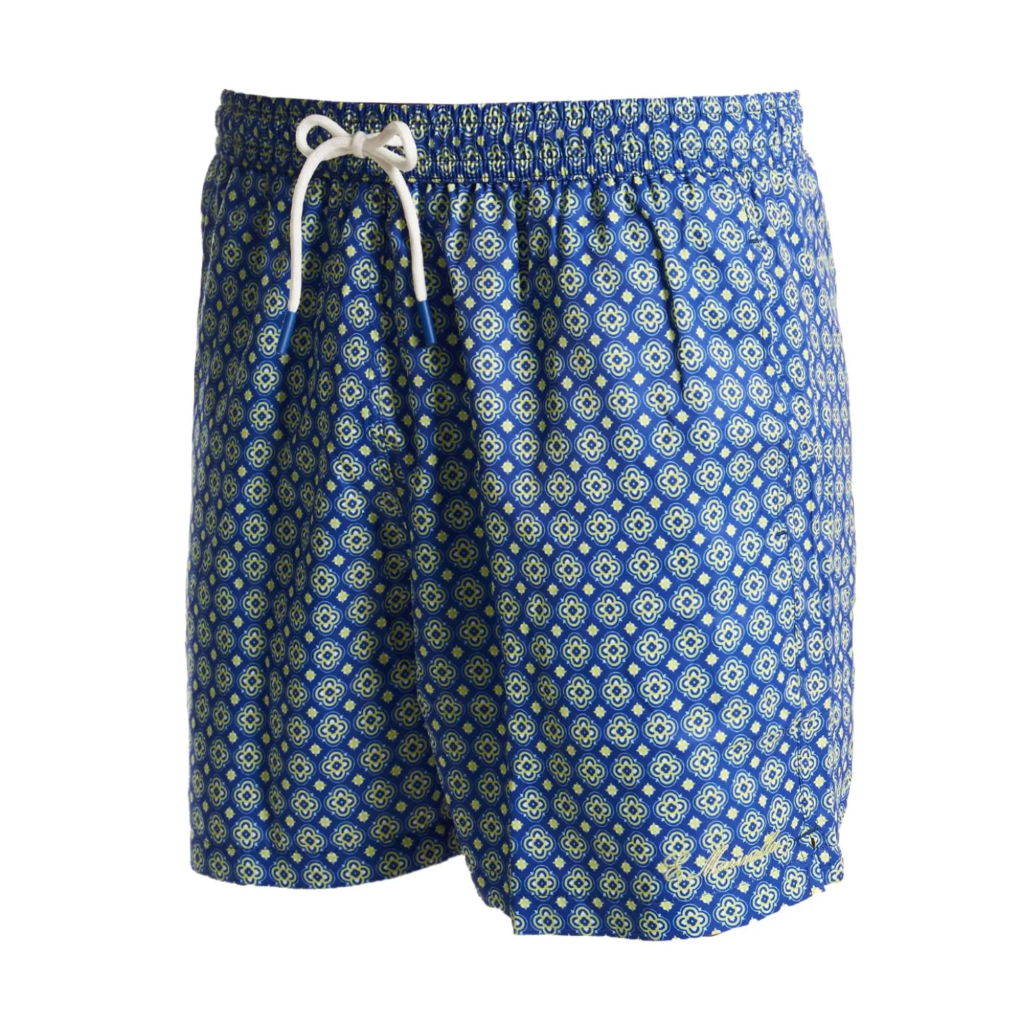 COSTUME DA BAGNO BLU Macrofantasia fiore