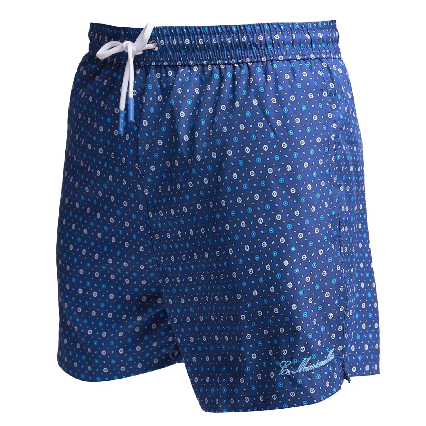 COSTUME DA BAGNO BLU Microfantasia fiore