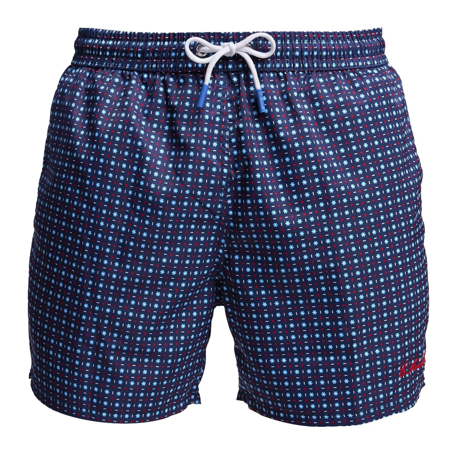 COSTUME DA BAGNO BLU SCURO Microfantasia fiore