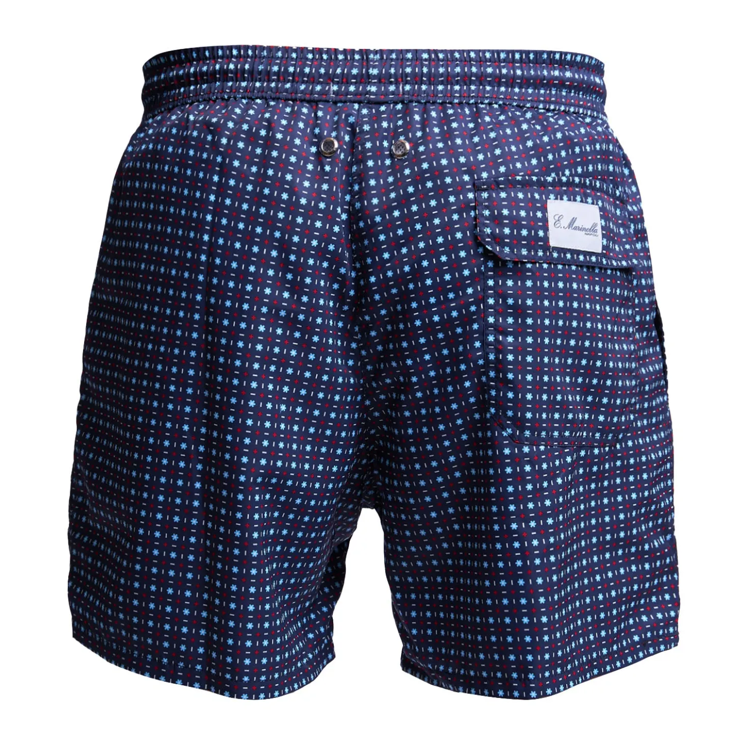 COSTUME DA BAGNO BLU SCURO Microfantasia fiore