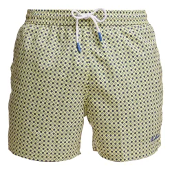 COSTUME DA BAGNO GIALLO Microfantasia fiore