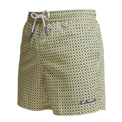 COSTUME DA BAGNO GIALLO Microfantasia fiore