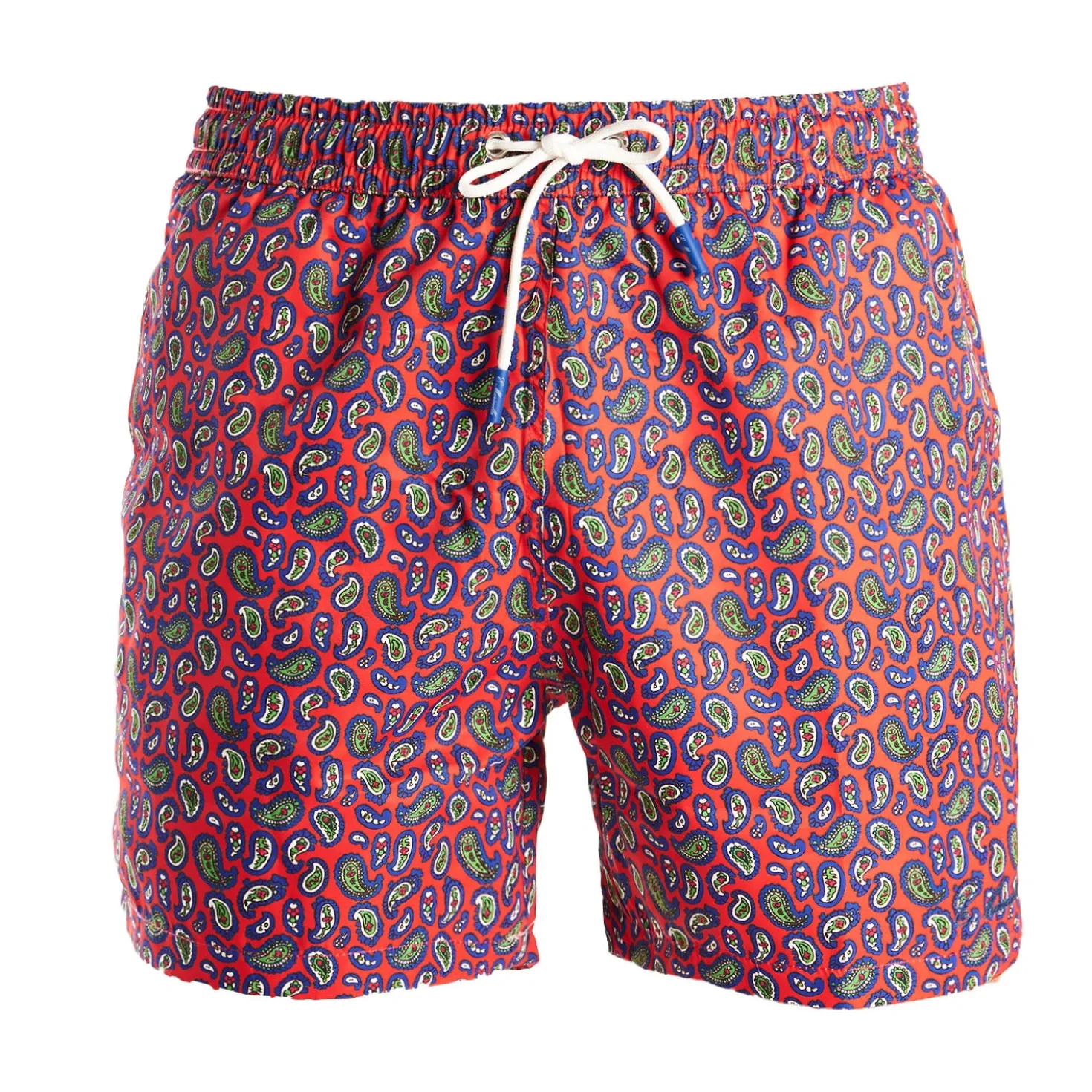COSTUME DA BAGNO ROSSO Fantasia paisley