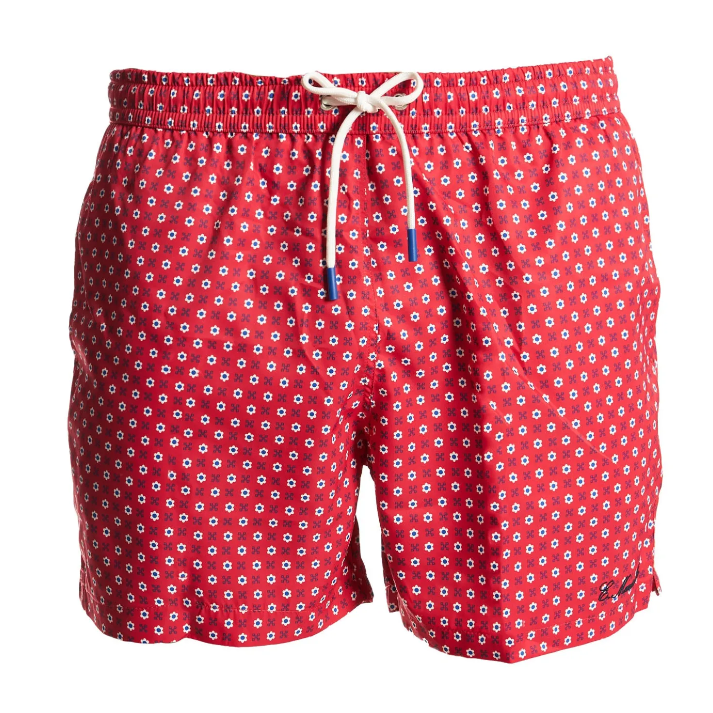 COSTUME DA BAGNO ROSSO Macrofantasia fiore