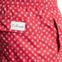 COSTUME DA BAGNO ROSSO Macrofantasia fiore