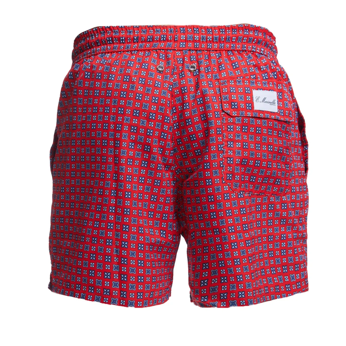 COSTUME DA BAGNO ROSSO Macrofantasia fiore