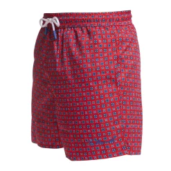 COSTUME DA BAGNO ROSSO Macrofantasia fiore