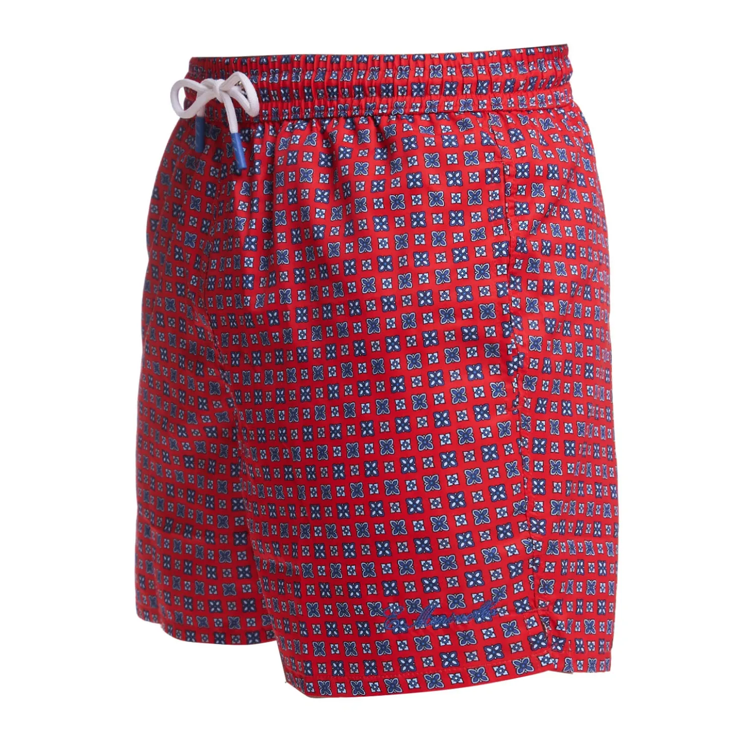 COSTUME DA BAGNO ROSSO Macrofantasia fiore