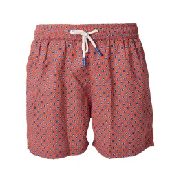 COSTUME DA BAGNO ROSSO Microfantasia fiore