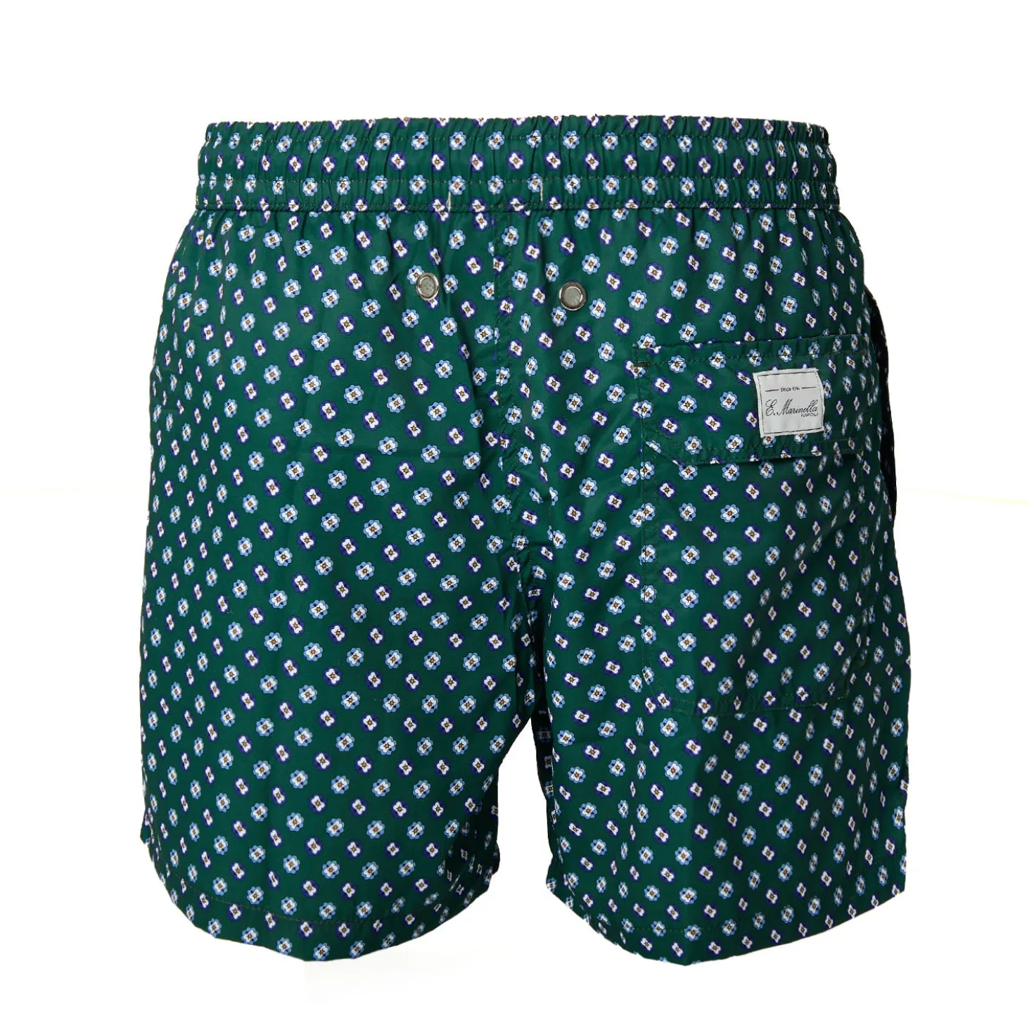 COSTUME DA BAGNO VERDE SCURO Microfantasia fiore