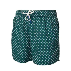 COSTUME DA BAGNO VERDE SCURO Microfantasia fiore