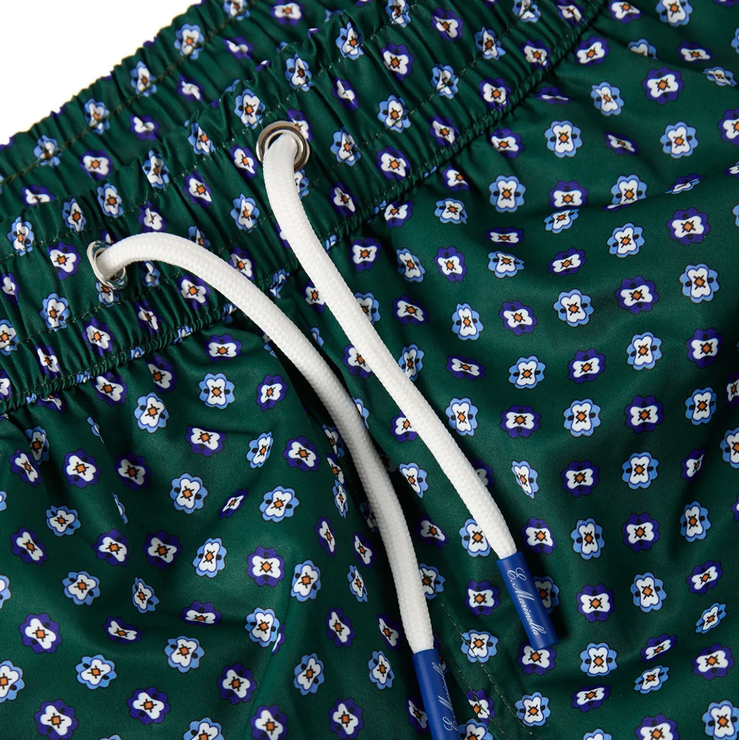 COSTUME DA BAGNO VERDE SCURO Microfantasia fiore