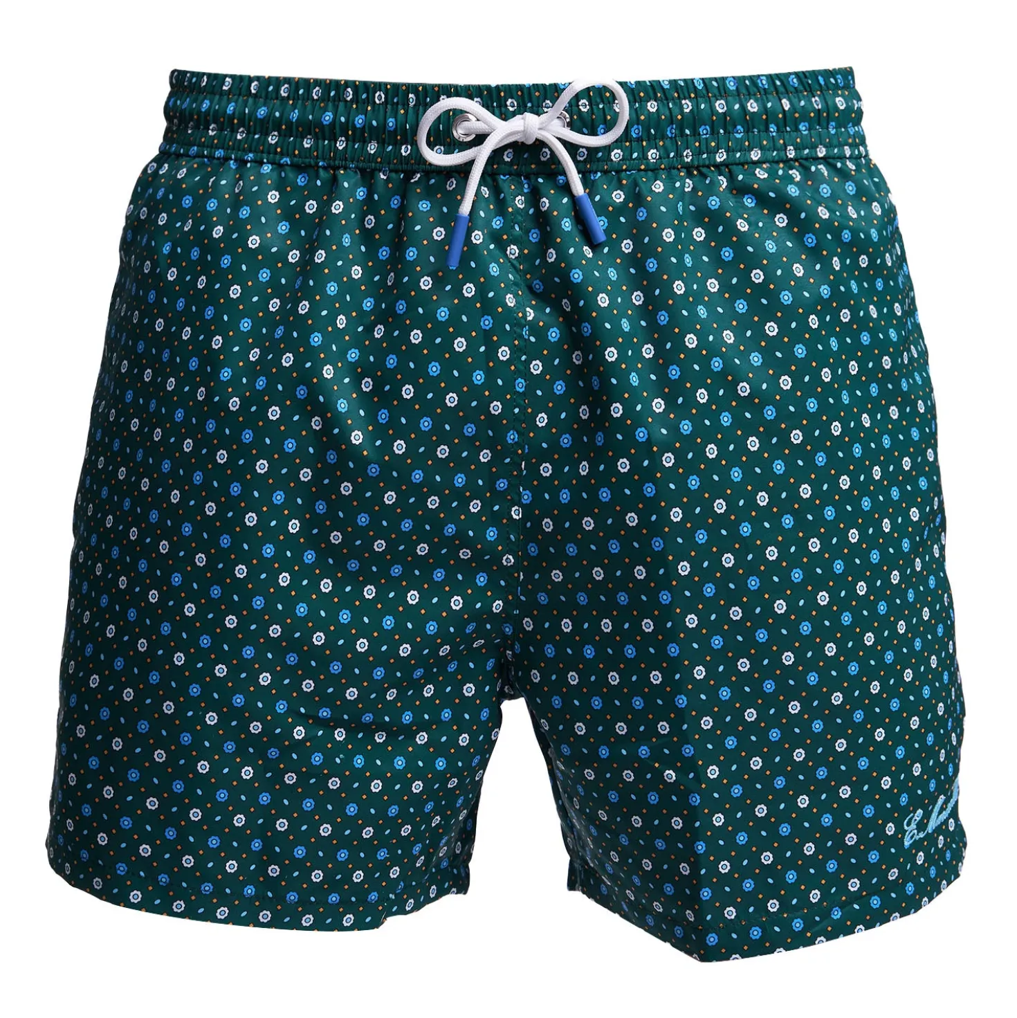 COSTUME DA BAGNO VERDE SCURO Microfantasia fiore