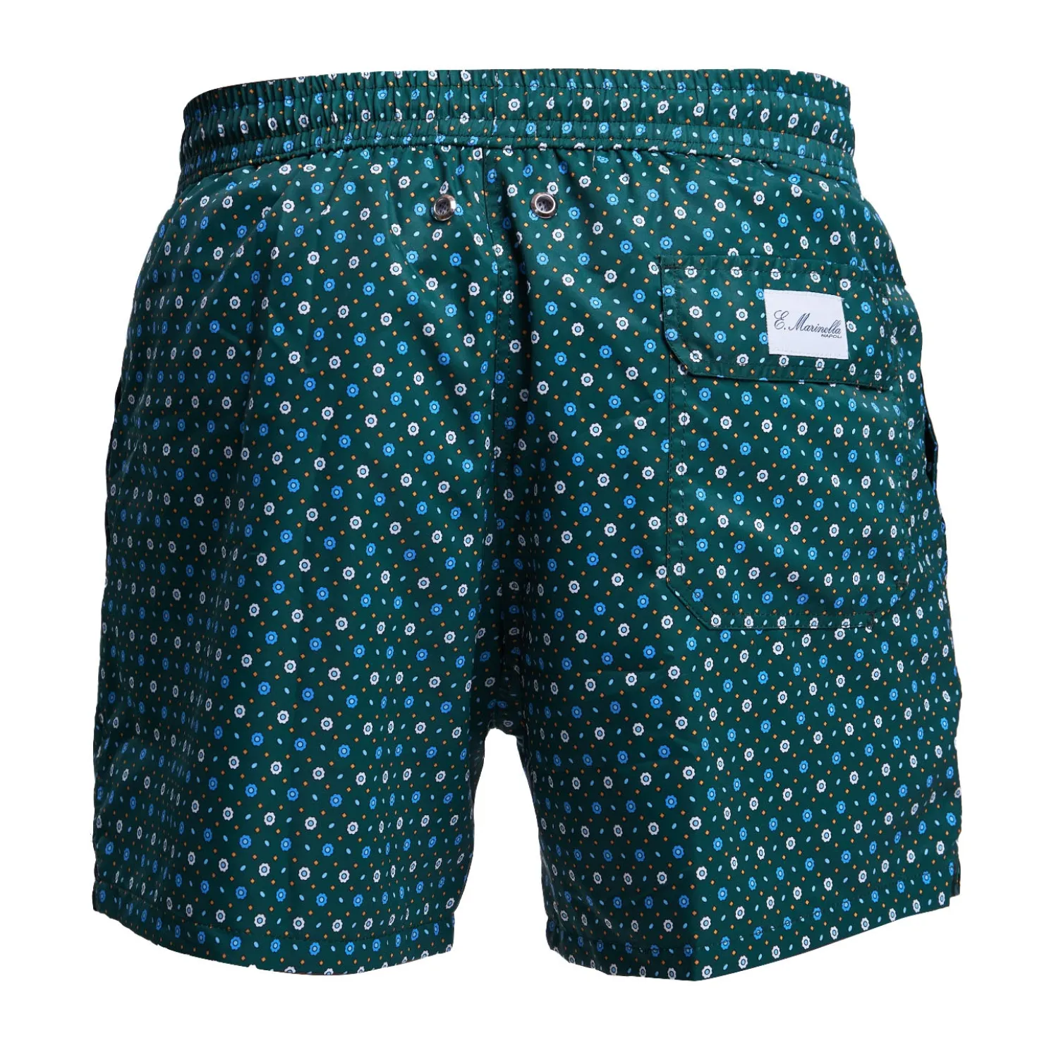 COSTUME DA BAGNO VERDE SCURO Microfantasia fiore