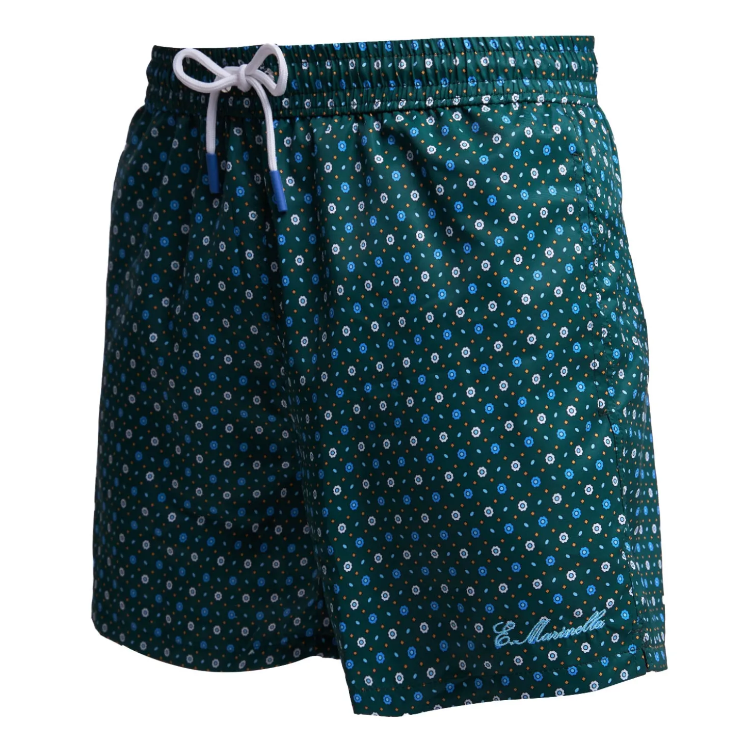 COSTUME DA BAGNO VERDE SCURO Microfantasia fiore