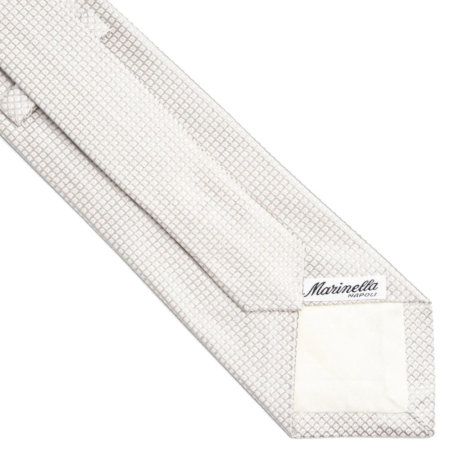 CRAVATTA CERIMONIA GRIGIO CHIARO In seta jacquard