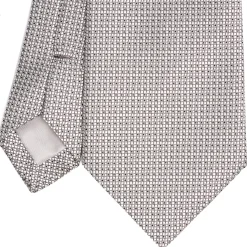 CRAVATTA CERIMONIA GRIGIO CHIARO In seta jacquard